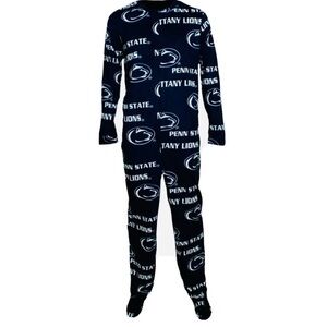 Penn State Nittany Lions Footie Pajamas Unisex Warm Cozy Sz L